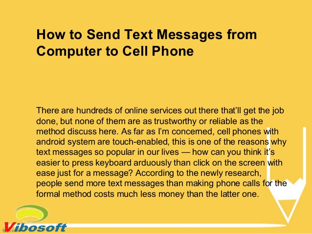 how to send text messages from computer